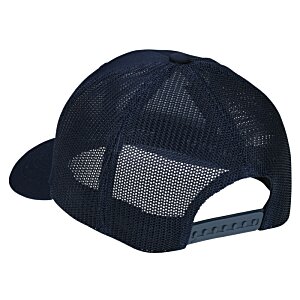Additional Image 1 - a black hat with a mesh back