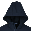 Additional Thumbnail Image 1 - a black hooded jacket with a white background