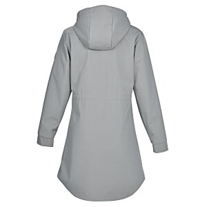 Additional Image 2 - a grey coat with a hood