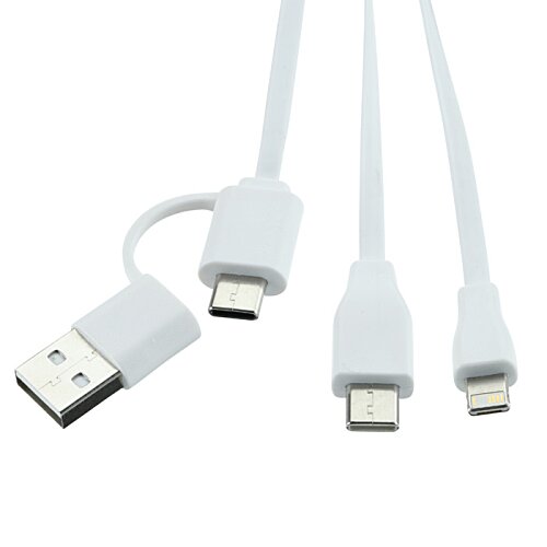 Additional Image 3 - a close up of a white usb cable