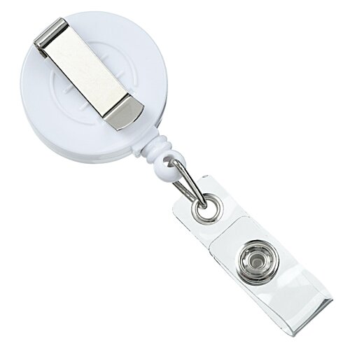Additional Image 1 - a white badge with a silver clasp