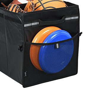 Additional Image 5 - a black box with a blue and orange frisbee