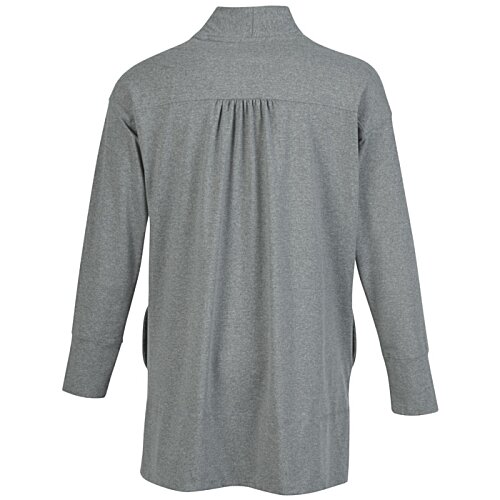 Additional Image 1 - a back view of a grey shirt