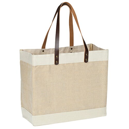 Additional Image 1 - a white bag with brown handles
