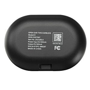 Additional Image 4 - a black oval object with white text