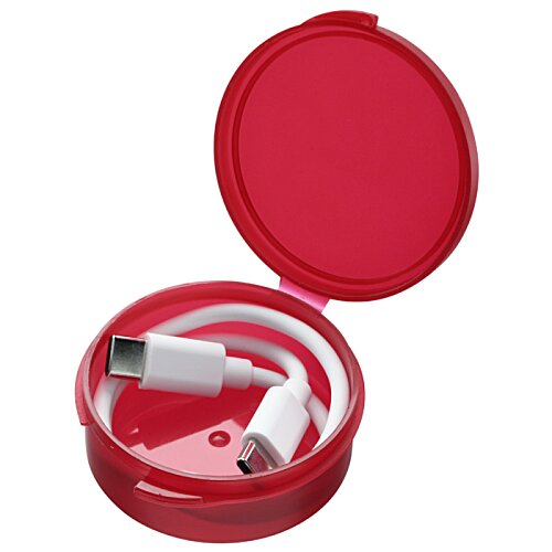 Additional Image 3 - a red round container with white objects inside