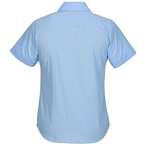 Additional Image 1 - a back of a blue shirt