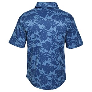Additional Image 1 - a blue shirt with a pattern on it