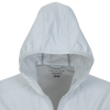 Additional Image 2 - a white hooded jacket with a white background