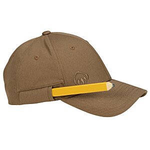 Additional Image 1 - a brown hat with a yellow band