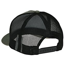 a black hat with a mesh back