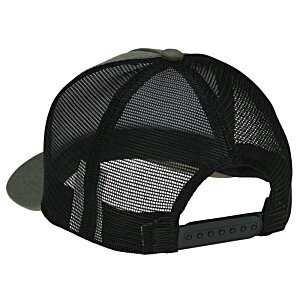Additional Image 1 - a black hat with a mesh back