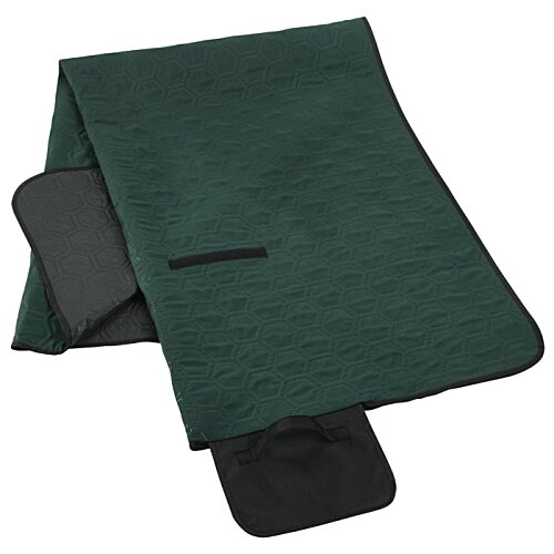 Additional Image 2 - a folded green and black cloth
