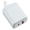 Additional Image 2 - a white charger with two ports