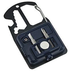 a black and silver tool