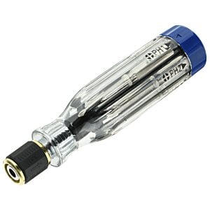 Additional Image 2 - a clear and clear screwdriver with a blue cap