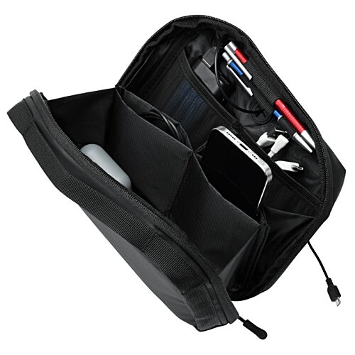 Additional Image 3 - a black bag with a few objects inside