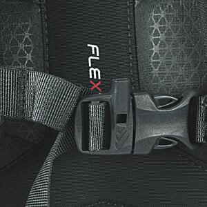 Additional Image 7 - a black buckle on a black bag