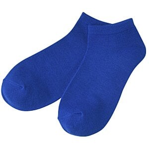 Additional Image 1 - a pair of blue socks