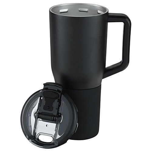 Additional Image 3 - a black coffee mug with a handle