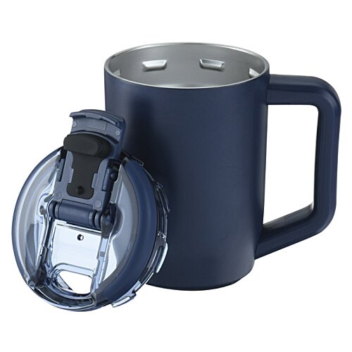 Additional Image 3 - a blue coffee mug with headphones