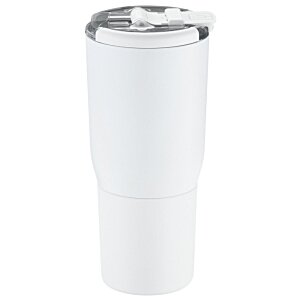 Additional Image 2 - a white tumbler with a lid