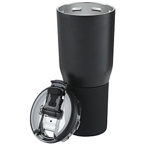 Additional Image 2 - a black coffee cup with a lid