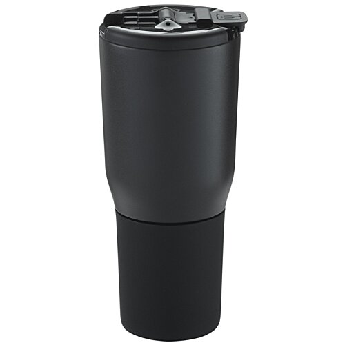 Additional Image 1 - a black tumbler with a lid