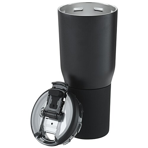 Additional Image 2 - a black coffee cup with a lid