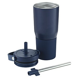 Additional Image 3 - a black water bottle with a lid