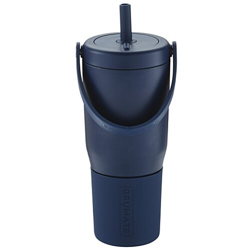 Additional Image 1 - a blue tumbler with a straw