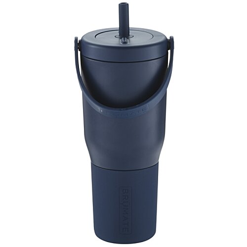 Additional Image 1 - a black plastic cup with a straw