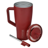 Additional Thumbnail Image 3 - a red coffee mug with a lid and a knife