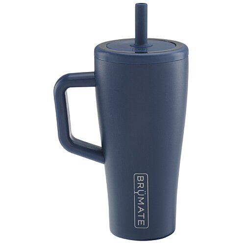 Additional Image 1 - a blue mug with a straw
