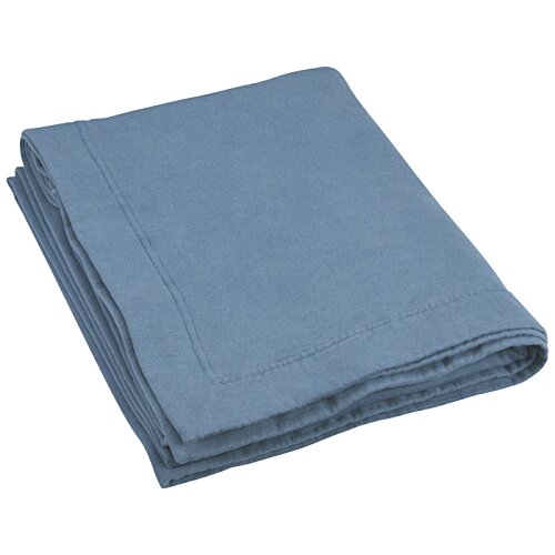 Additional Image 2 - a folded blue blanket on a white background