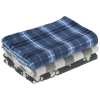Additional Thumbnail Image 3 - a blue plaid pillow on a white background