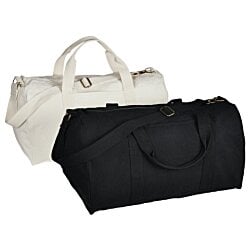 a black and white bag