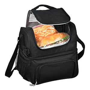 Additional Image 3 - a black backpack with food inside