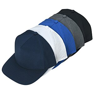 Additional Image 3 - a blue and black hat
