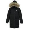 Additional Thumbnail Image 1 - a black coat with a fur hood