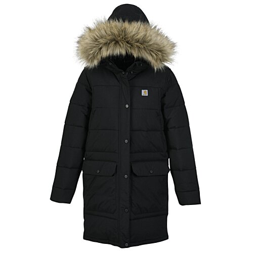 Additional Image 1 - a black coat with a fur hood