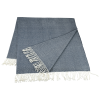 Additional Thumbnail Image 2 - a grey blanket with white fringe