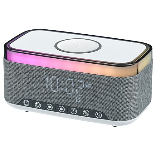 Additional Image 3 - a grey rectangular object with a pink and blue light