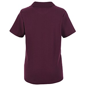 Additional Image 1 - a back of a maroon shirt