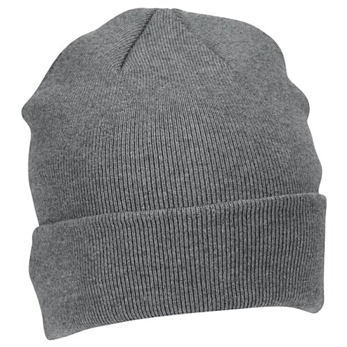 Additional Image 1 - a grey beanie with a white background