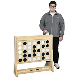 Additional Image 1 - a man standing next to a board game
