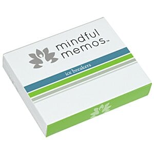 Additional Image 1 - a white box with blue and green stripes