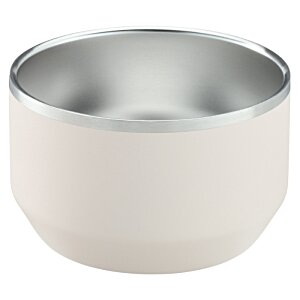 Additional Image 2 - a white bowl with a silver rim