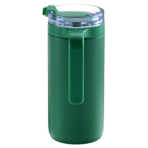 Additional Image 2 - a green and silver tumbler