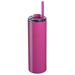 Additional Image 1 - a pink cup with a straw